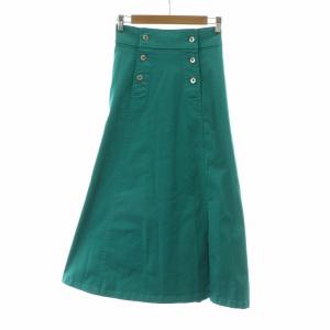 チノマーメイドスカート スリット ロング 36 グリーン 0122221025 /NQ