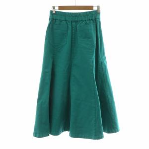 GRACE CONTINENTAL チノマーメイドスカート スリット ロング 36 グリーン 0122221025 /NQ