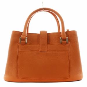 Loro Piana ハンドバッグ ショルダーバッグ 2way レザー オレンジ