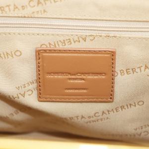 ROBERTA DI CAMERINO ハンドバッグ 2way レザー ブラウン