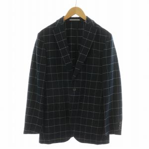 テーラードジャケット シングル チェック L ネイビー JKT-A4 /NQ