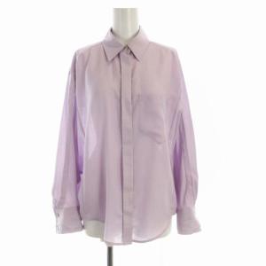 23SS イレギュラードルマンシャツ ブラウス 長袖 36 紫 パープル 03231 41262-00