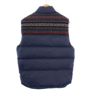 TOMMY HILFIGER ダウンベスト ジャケット ジップアップ ナイロン XL 紺 7805801 /BM