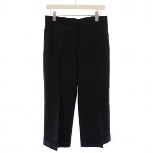 スラックスパンツ ジップフライ ウール 38 黒 ブラック /BB