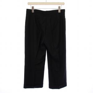 JIL SANDER スラックスパンツ ジップフライ ウール 38 黒 ブラック /BB