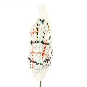 Diagram GRACE CONTINENTAL ニット セーター 長袖 チェック柄 36 白 391431010 /MM