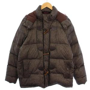 ダウンジャケット ジップアップ フード XL 茶 0887859540-202 /BM