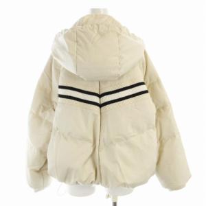 Diagram GRACE CONTINENTAL 22AW リブミックスブルゾン ダウンジャケット ジャンパー フーディー 36 白 ホワイト /RO