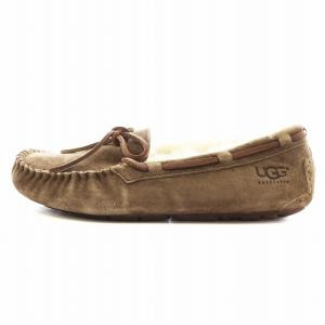 UGG australia ダコタ DAKOTA ムートンシューズ モカシン リボン 6 茶 ブラウン 5612 /AN14