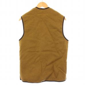 Barbour ボアライナーベスト ジップアップ Vネック フェイクファー 茶 ブラウン 2102111 /BB