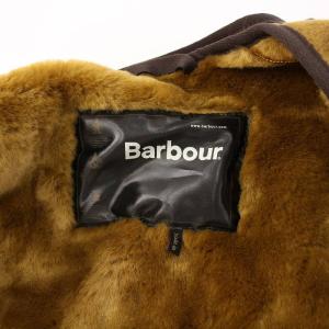 Barbour ボアライナーベスト ジップアップ Vネック フェイクファー 茶 ブラウン 2102111 /BB