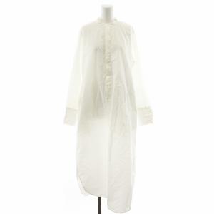 24SS HIGH COUNT BROAD LONG CUFF PULLOVER DRESS シャツワンピース