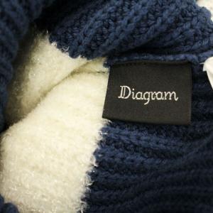 Diagram GRACE CONTINENTAL 24SS 畦ショートニットカーディガン 0324153122 リブニット ボレロ カーディガン 36 ネイビー