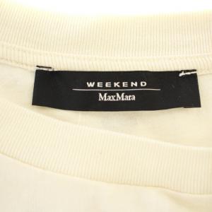 MAX MARA WEEKEND LINE Tシャツ 半袖 2359710631 ロゴ 傘 XS アイボリー /G