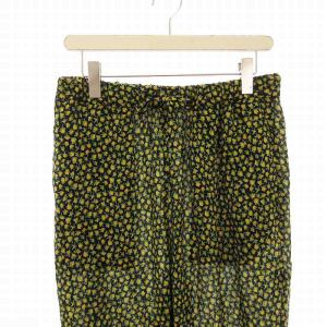 JOURNAL STANDARD LUXE テーパードパンツ イージーパンツ 小花柄 黒 ブラック 21030440024020 /EE