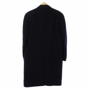 GIORGIO ARMANI チェスターコート ダブル アウター ウール 36 紺 4963/6R /TK