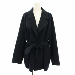 23SS ライトリバーミドル丈コート アウター リボンベルト 4 紺 ネイビー CMCYSS0202 /YT