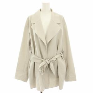 23SS ライトリバーミドル丈コート アウター リボンベルト 4 ライトグレー CMCYSS0202 /YT