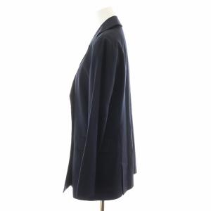 S Max Mara スーツ セットアップ テーラードジャケット ダブル パンツ スラックス 42 40 紺 ネイビー /AN36