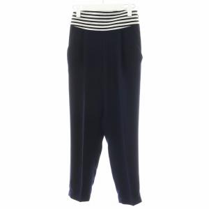 18SS ハイウエスト タックパンツ HIGH-RISE TUCK PANTS 36 紺 ネイビー BD1821-3G-03