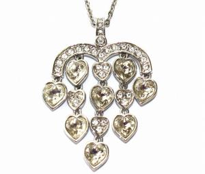 SWAROVSKI ネックレス ペンダント ハート クリスタル シルバーカラー /DK