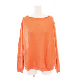 24SS ペーパーヤーン裏天竺プルオーバー ニット セーター 長袖 24080240813010 /YM