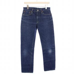 セルビッチ デニムパンツ ジーンズ ジップフライ ロゴパッチ M 青 ブルー Lot105 /BB