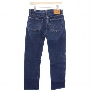 orSlow セルビッチ デニムパンツ ジーンズ ジップフライ ロゴパッチ M 青 ブルー Lot105 /BB