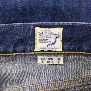 orSlow セルビッチ デニムパンツ ジーンズ ジップフライ ロゴパッチ M 青 ブルー Lot105 /BB
