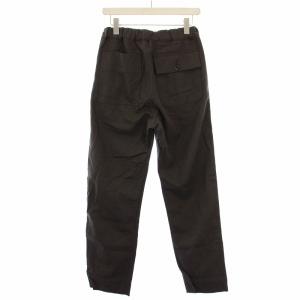 MHL. 23AW WOOL COTTON DRILL イージーパンツ ボタンフライ ウール 1 茶 595-3240507