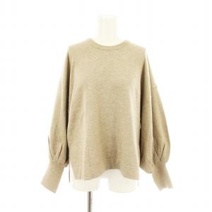 タグ付き ニット セーター 長袖  カットソー 薄手 F 茶 LEZ1002505A0001 /MM