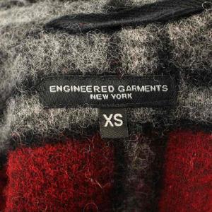 Engineered Garments ウールジャケット スタンドカラー ジャケット XS グレー 赤 /G