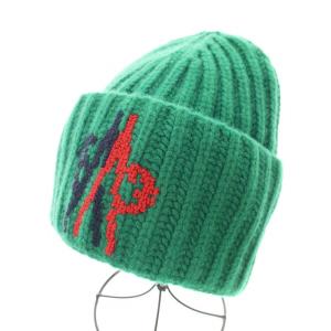 BERRETTO TRICOT E20919928850 ニット帽 ニットキャップ ロゴ刺繍ビーニー ウール