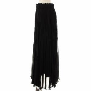 martinique プリーツスカート ロング マキシ丈 黒 ブラック /DK