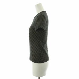 CELINE Tシャツ 半袖 総柄 M ブラック 20358 /NQ