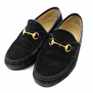 ローファー ホースビット スエード 5B 21.5cm 黒 100 0255/1 /TK D