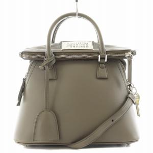 5AC MINI ショルダーバッグ 2way レザー グレー