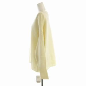 IENA タグ付き AQUA Vネックプルオーバー ニット セーター 長袖 カシミヤ混  Vネック F 白 ホワイト