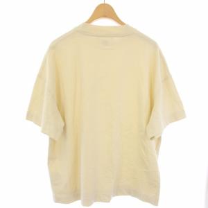 AMI Alexandre Mattiussi Heart Logo Organic Cotton T-Shirt Tシャツ カットソー 半袖 XS アイボリー