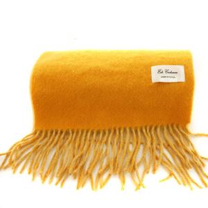EDS CASHMERE 別注 INNER MONGOLIA カシミヤ マフラー バイカラー オレンジ