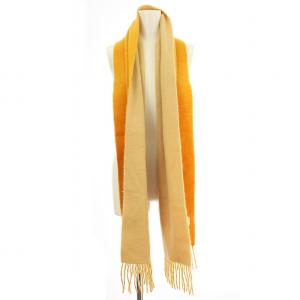 UNITED ARROWS EDS CASHMERE 別注 INNER MONGOLIA カシミヤ マフラー バイカラー オレンジ