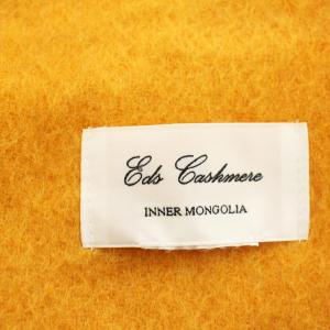 UNITED ARROWS EDS CASHMERE 別注 INNER MONGOLIA カシミヤ マフラー バイカラー オレンジ