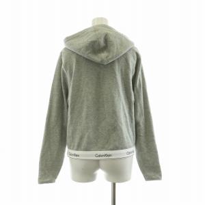 Calvin Klein ジップアップパーカー ジャケット フーディー 長袖 S グレー /NQ