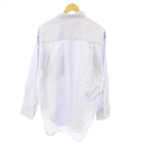 Spick&Span オックスルーズシャツ ブラウス 長袖 ストライプ F 青 22050200303040 /MM