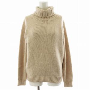 3G&5G ジーロンラム×カシミヤ タートルネック ニット セーター 長袖 2 ベージュ SL3W-042