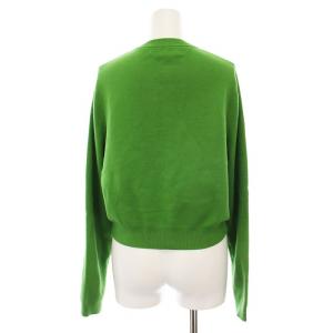 CABaN コットンカシミヤ クルーネックカーディガン ニット 長袖 XS グリーン 39-02-01-02002