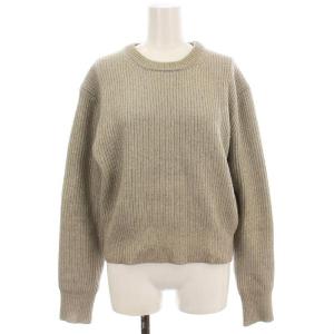 ホイルプリントニット A0333KSW512 ニット ラメ セーター 長袖 F グレー /G