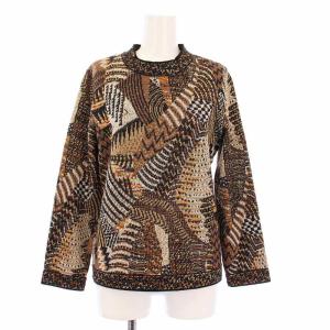 ニット セーター 長袖 総柄 42 マルチカラー /KH