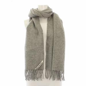 Acne Studios マフラー ストール ウール フリンジ イタリア製 200×45cm グレー /TK