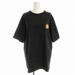 Flower Fox Patch Tee Tシャツ カットソー 半袖 L 黒 ブラック FU00161KJ0010